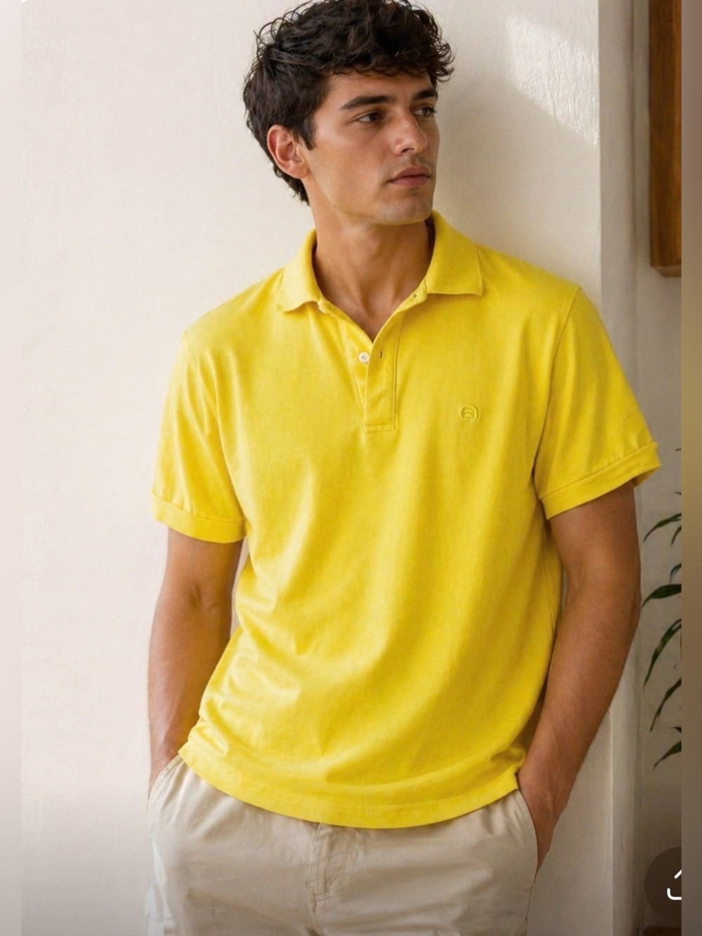Bossini Vibrant Yellow Polo Shirt | Men’s XXL | Classic Casual Bright Tee